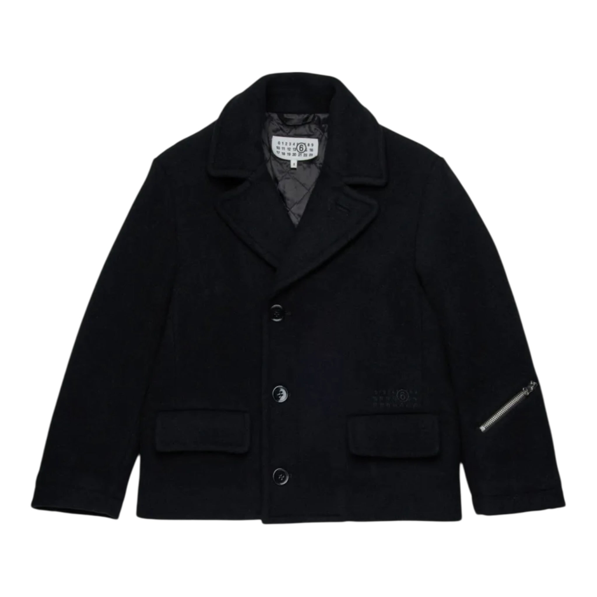 Maison Margiela Giacca tinta unita con Bottoni Nero per Bambina M60829MM00W NERO MAISON MARGIELA 