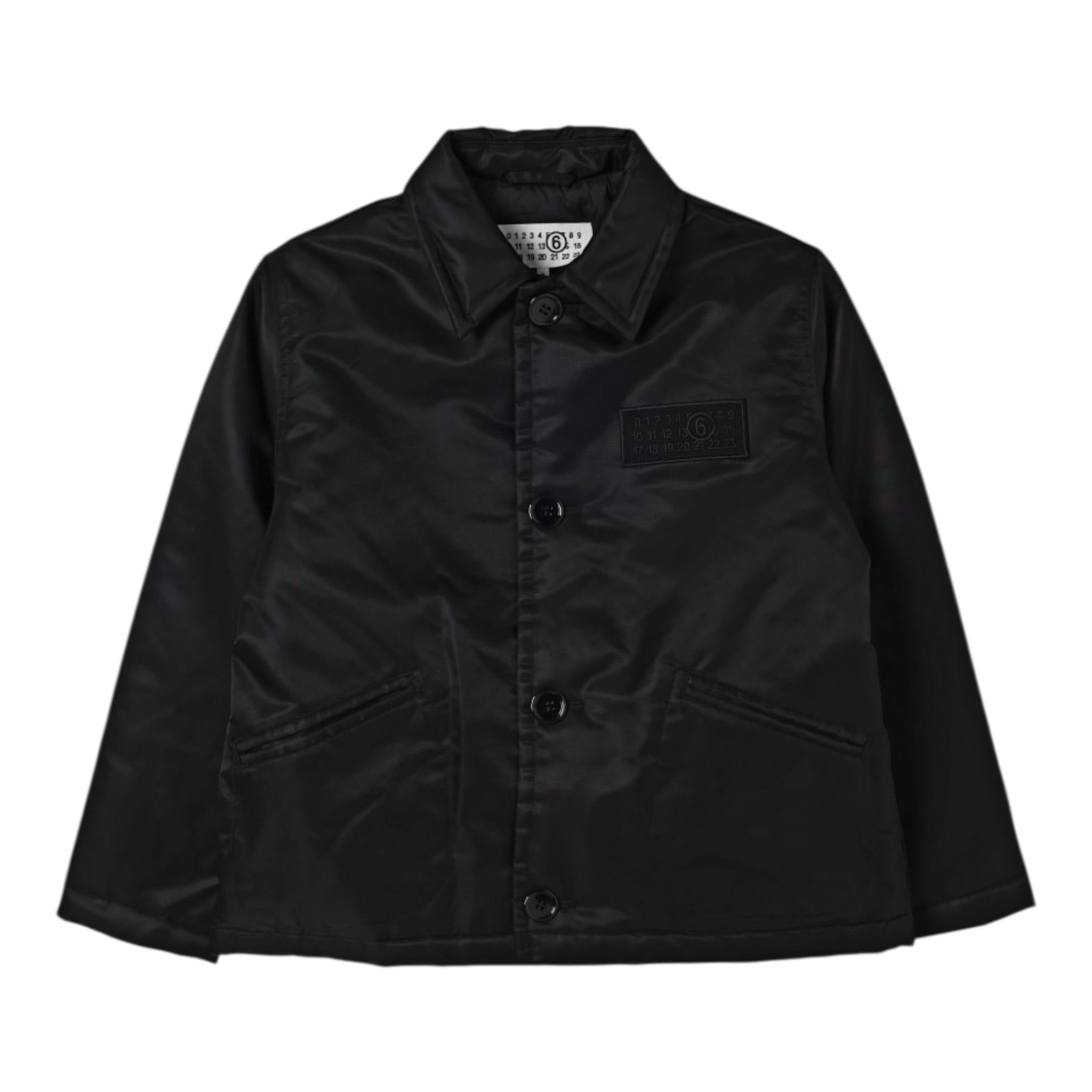 Maison Margiela Giubbino tinta unita con Bottoni Nero per Bambino M60836M6900 NERO MAISON MARGIELA 
