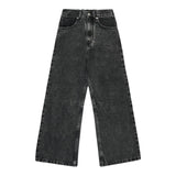 Maison Margiela Jeans tinta unita Modello Palazzo Nero per Bambina M60844X NERO MAISON MARGIELA 