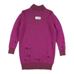 Maison Margiela Abito Manica Lunga tinta unita Collo Alto Viola per Bambina M60847 VIOLA MAISON MARGIELA 