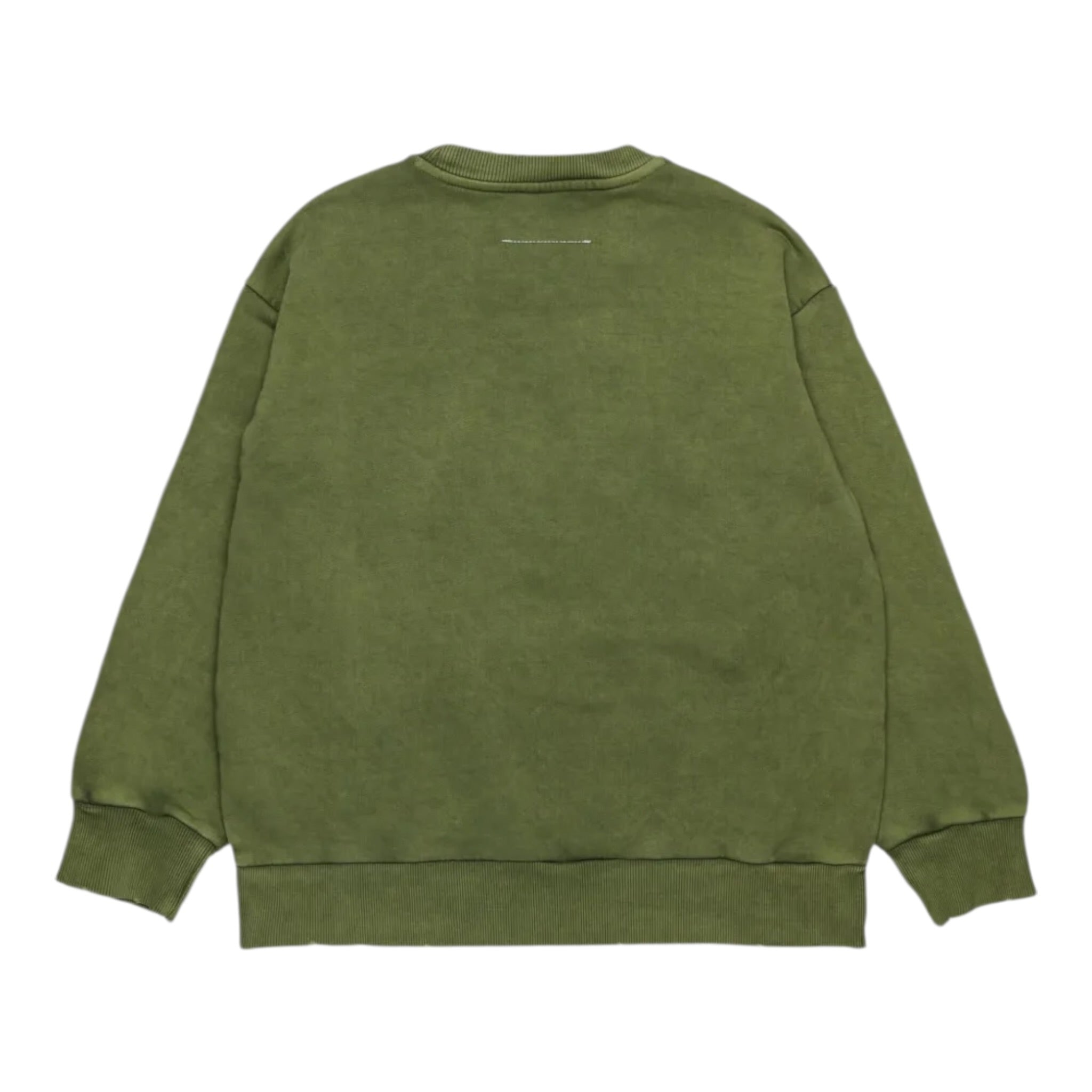 Maison Margiela Felpa tinta unita Girocollo Verde per Bambino M60867MM06A VERDE MAISON MARGIELA 