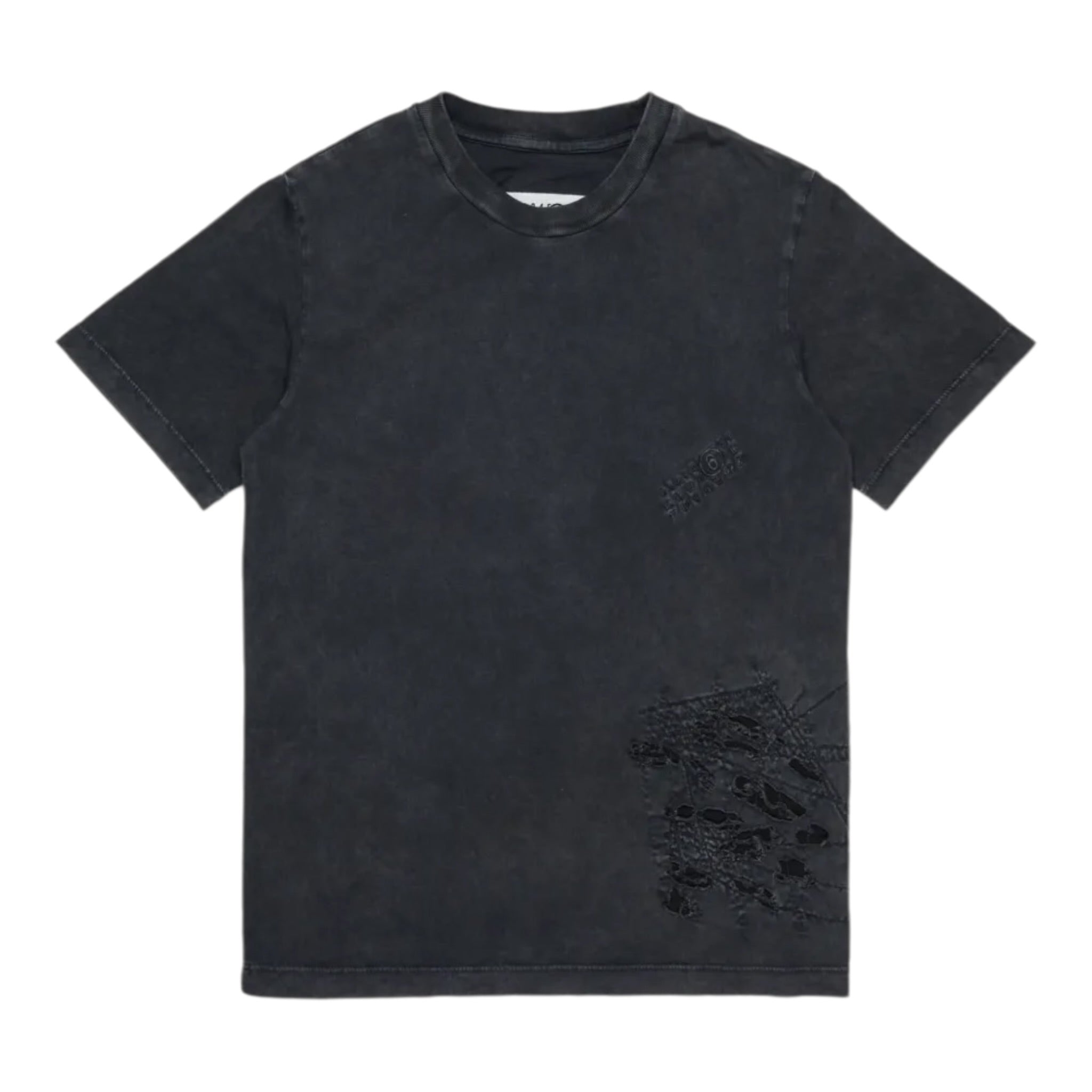 Maison Margiela T-Shirt tinta unita con Strappi Grigio per Bambino M60874MM06B GRIGIO MAISON MARGIELA 
