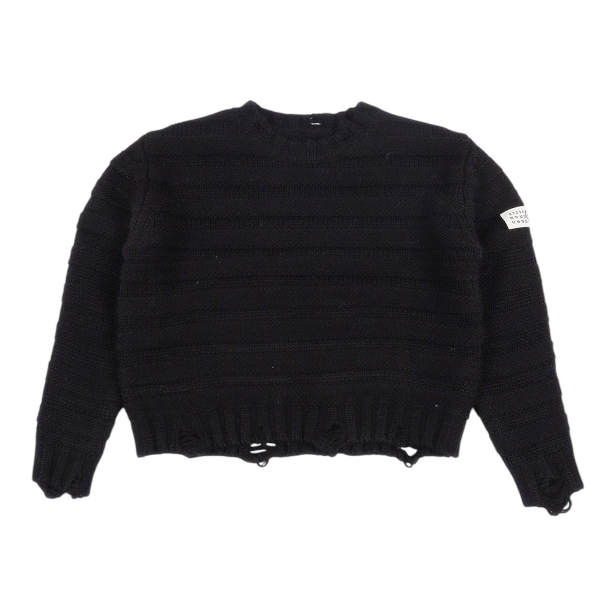Maison Margiela Maglia Girocollo tinta unita Nero per Bambina M60880X NERO MAISON MARGIELA 