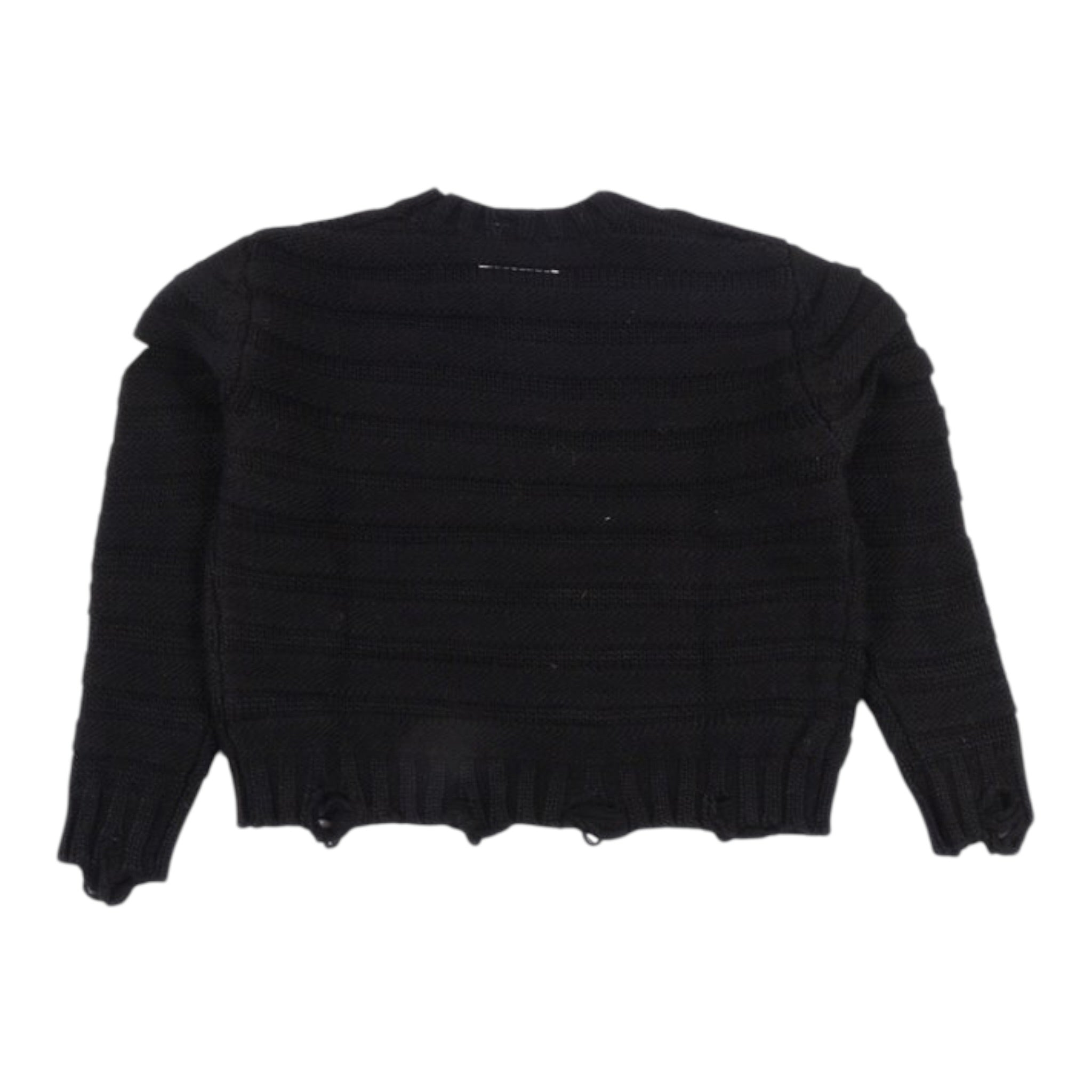 Maison Margiela Maglia Girocollo tinta unita Nero per Bambina M60880X NERO MAISON MARGIELA 