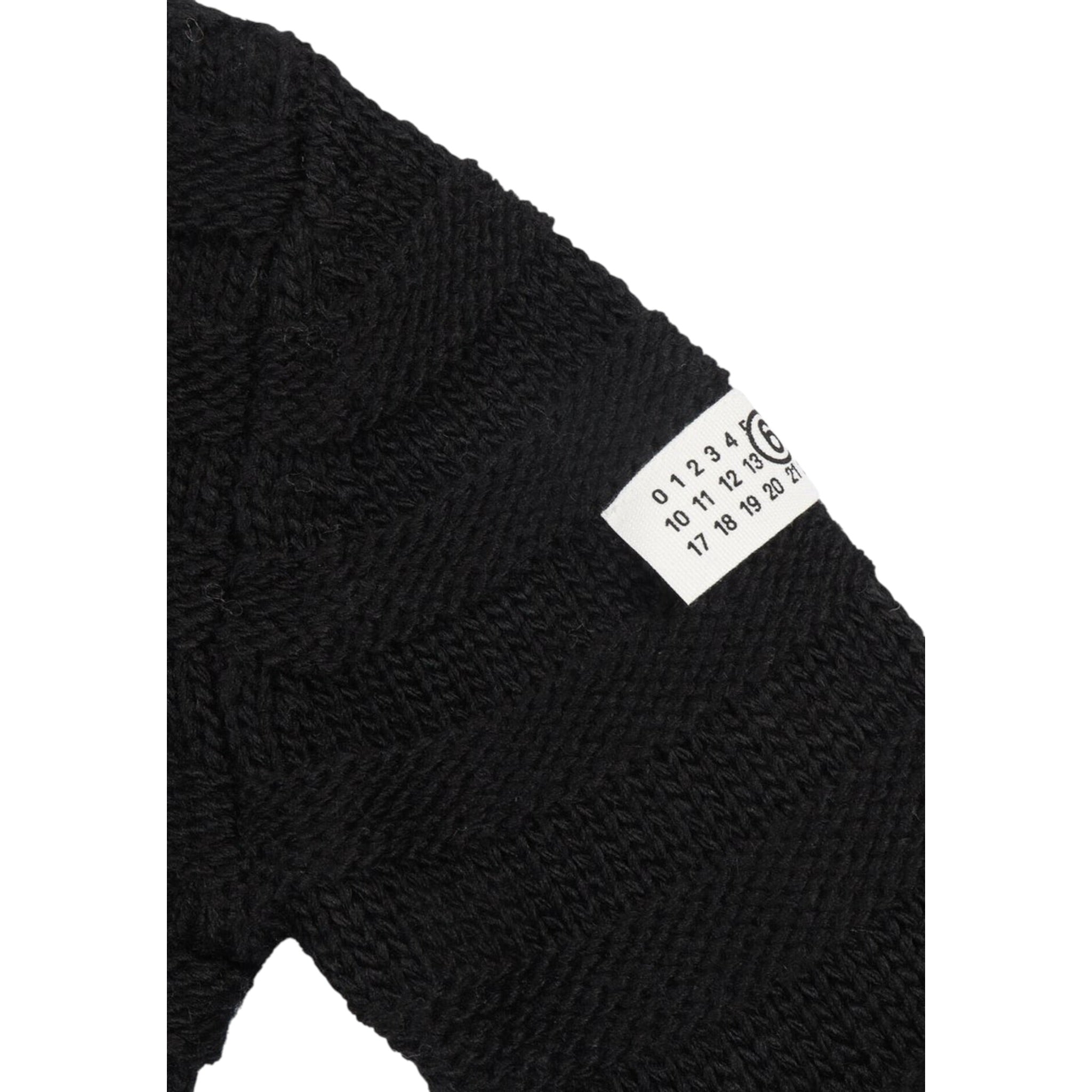 Maison Margiela Maglia Girocollo tinta unita Nero per Bambina M60880X NERO MAISON MARGIELA 