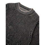 Maison Margiela Maglia tinta unita con Fantasia A Righe Nero per Bambino M60881MM06K NERO MAISON MARGIELA 