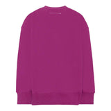 Maison Margiela Felpa Chiusa Girocollo tinta unita con Logo Viola per Bambina M60896 VIOLA MAISON MARGIELA 