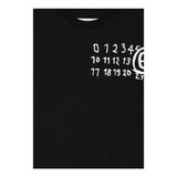 Maison Margiela T-Shirt Girocollo tinta unita con Logo Nero per Bambino M60897 NERO MAISON MARGIELA 