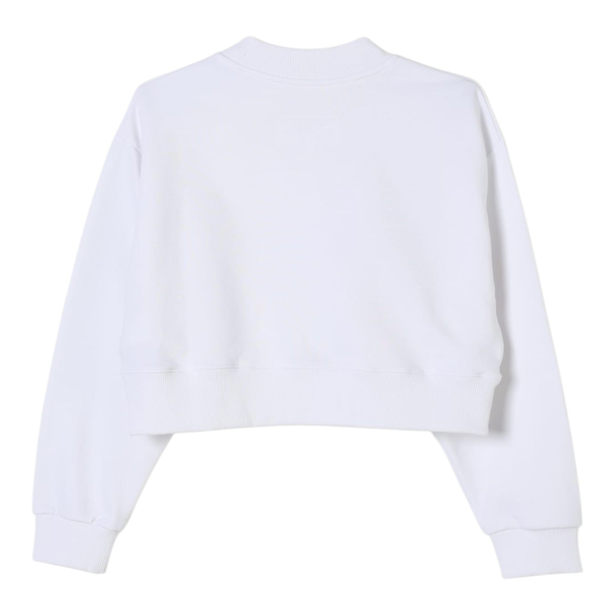 Maison Margiela Felpa tinta unita Mezzo Collo Bianco per Bambina M60904MM04H BIANCO MAISON MARGIELA 