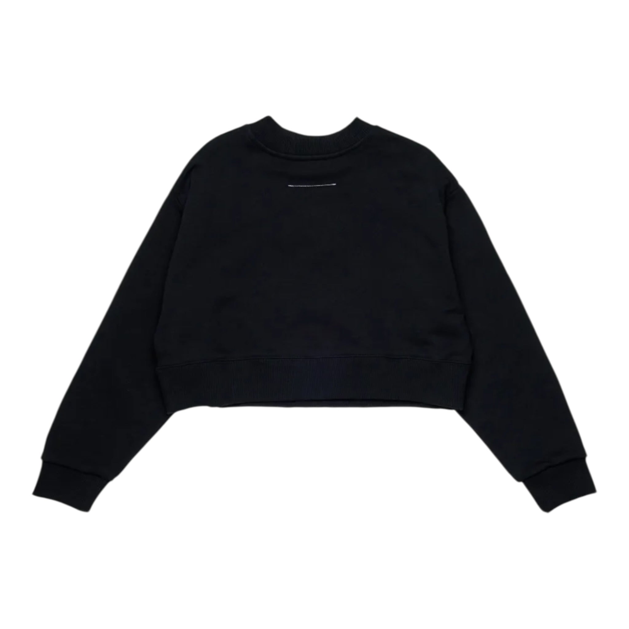Maison Margiela Felpa tinta unita Mezzo Collo Nero per Bambina M60904MM04H NERO MAISON MARGIELA 