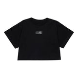 Maison Margiela T-Shirt tinta unita con Stampa Nero per Bambina M60908 NERO MAISON MARGIELA 