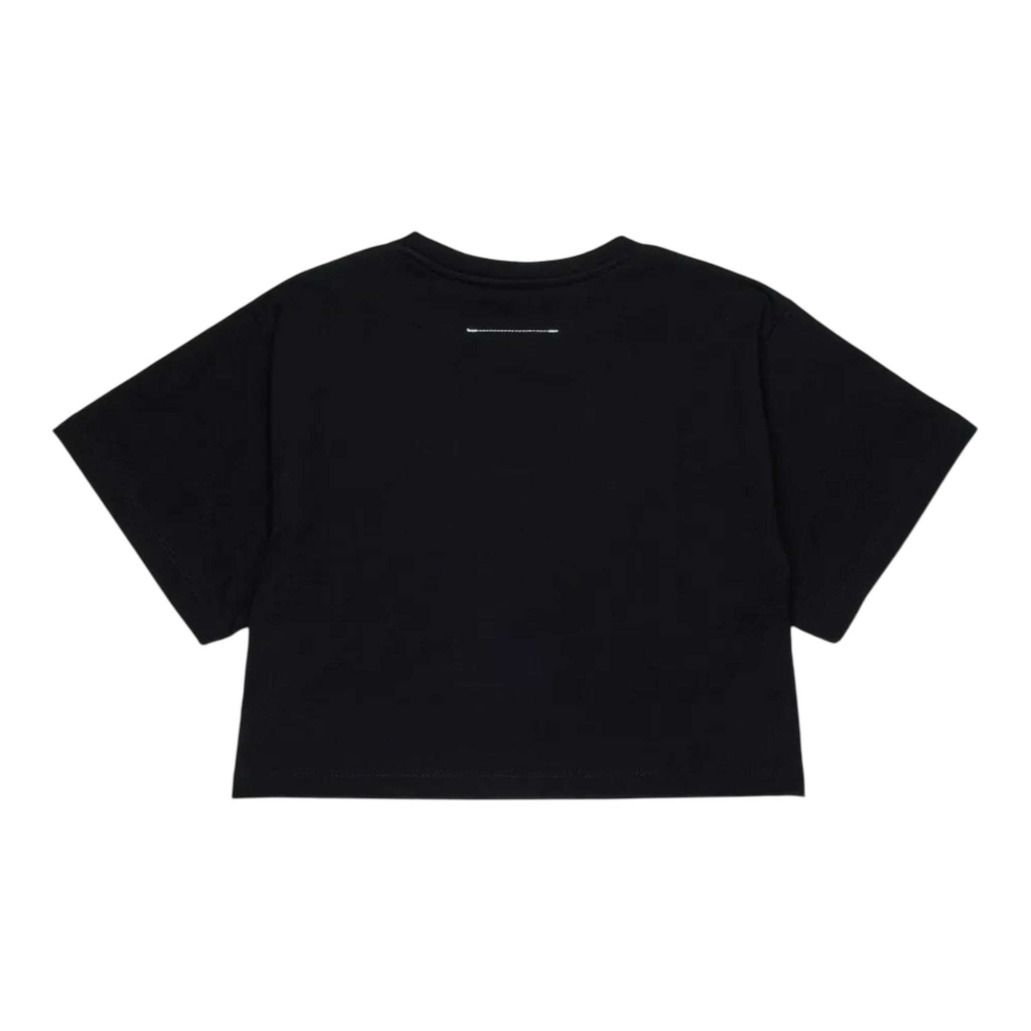 Maison Margiela T-Shirt tinta unita con Stampa Nero per Bambina M60908 NERO MAISON MARGIELA 