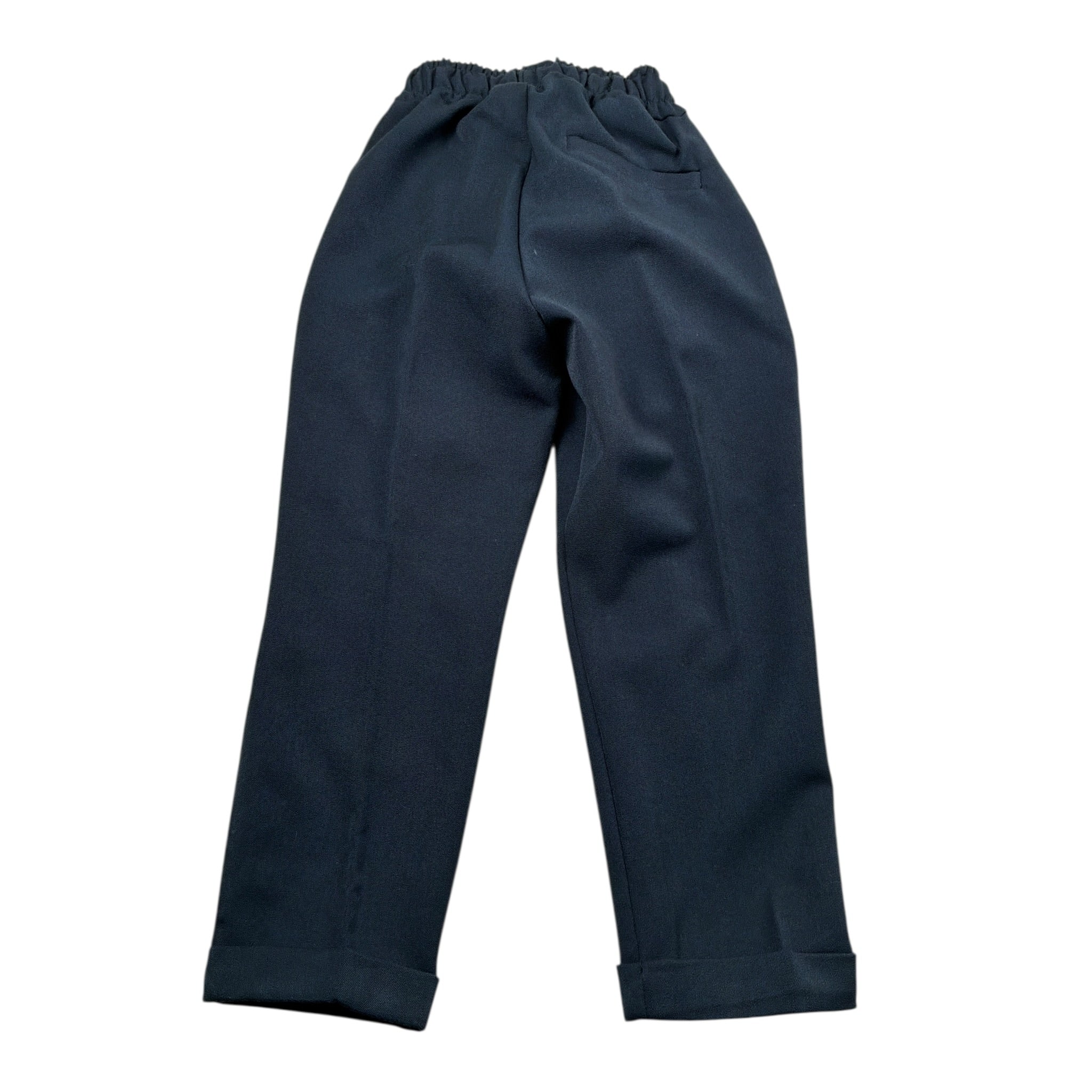 Make Pantalone tinta unita con Elastico In Vita Blu per Neonato MK2025N BLU MAKE 
