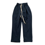 Make Pantalone tinta unita con Elastico In Vita Blu per Neonato MK2025N BLU MAKE 