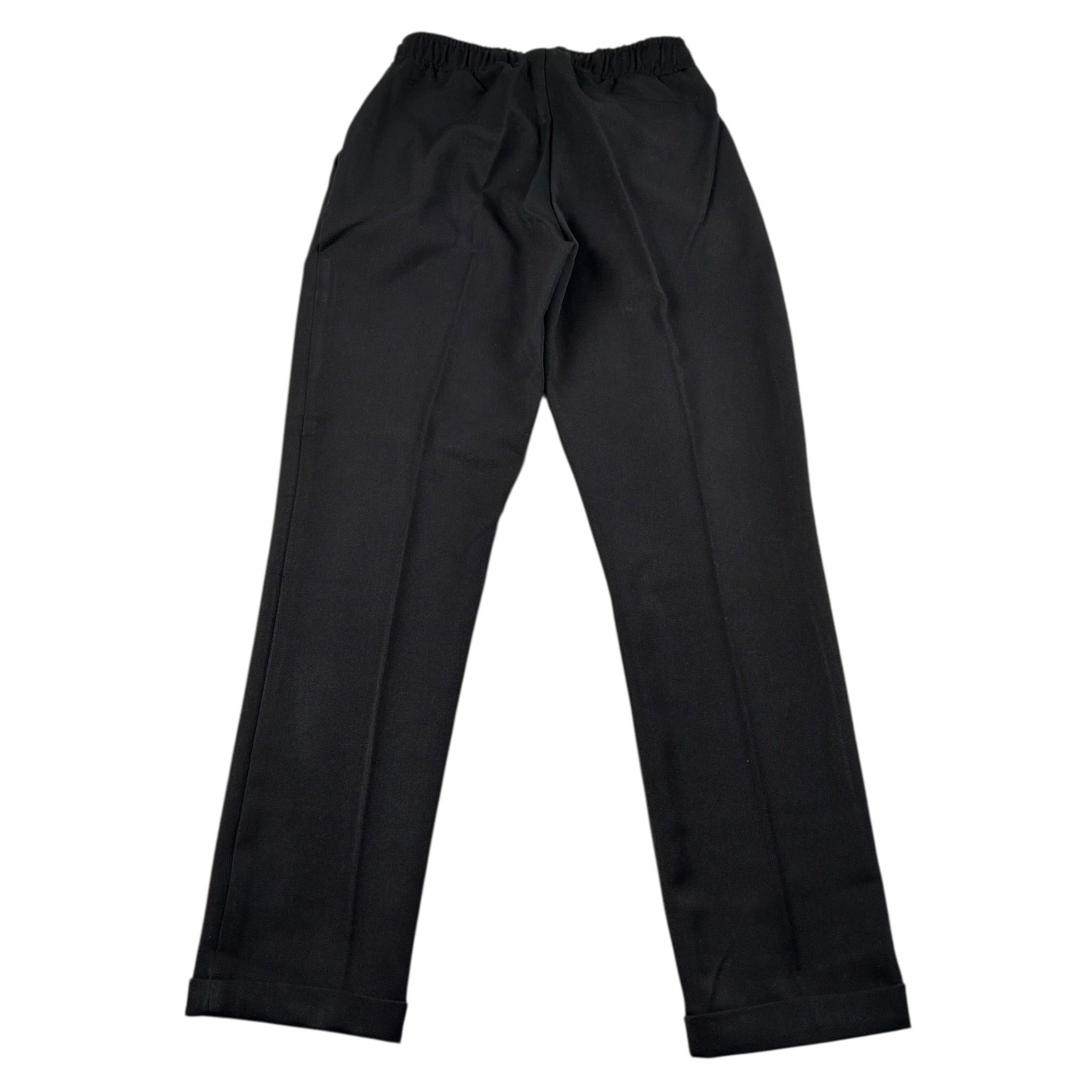 Make Pantalone tinta unita con Elastico In Vita Nero per Bambino MK2025 NERO MAKE 