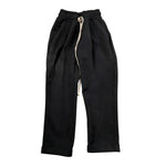 Make Pantalone tinta unita con Elastico In Vita Nero per Neonato MK2025N NERO MAKE 