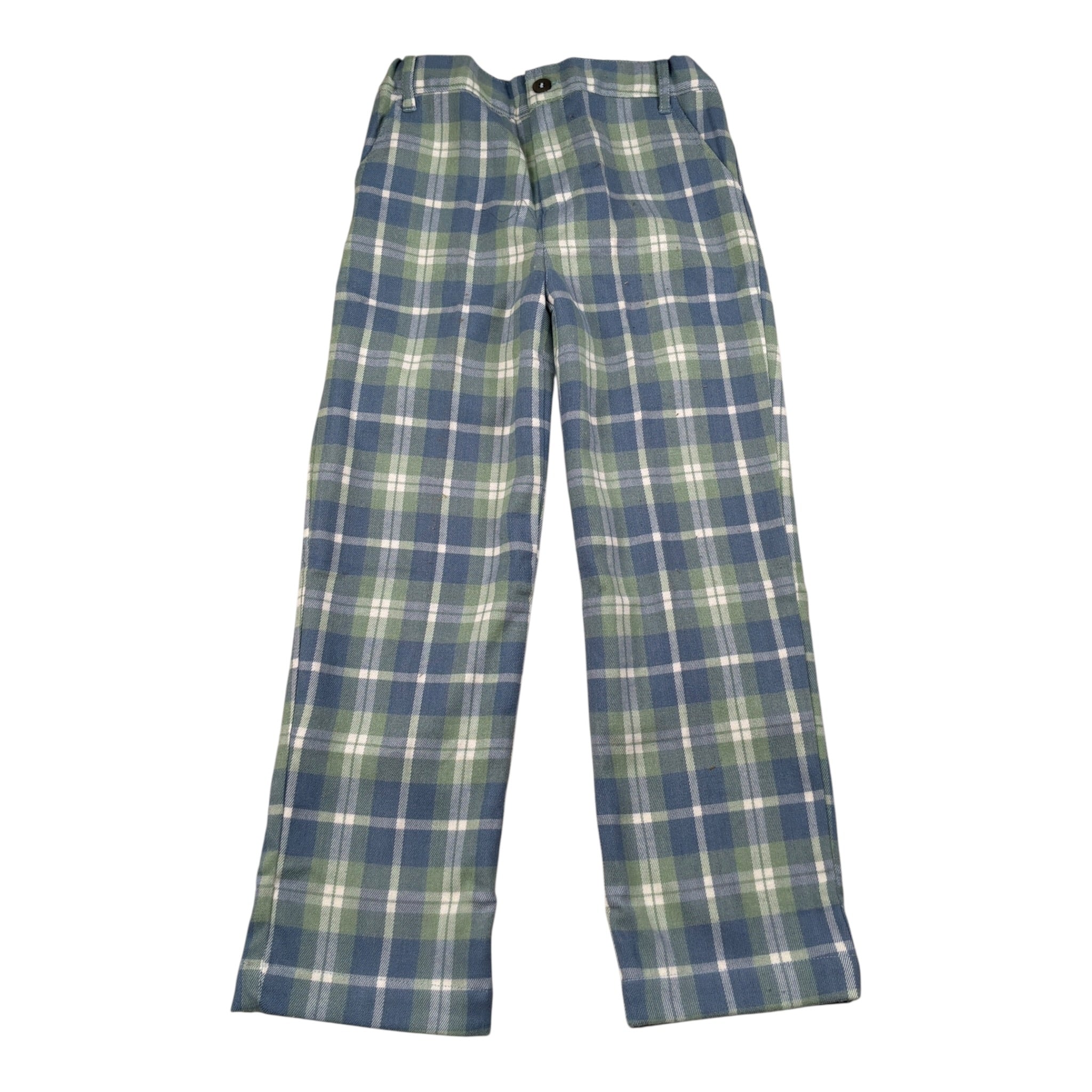 Malvi & Co Pantalone tinta unita con Fantasia A Quadri Azzurro per Bambina F24B215PNRSJ AZZURRO MALVI & CO 