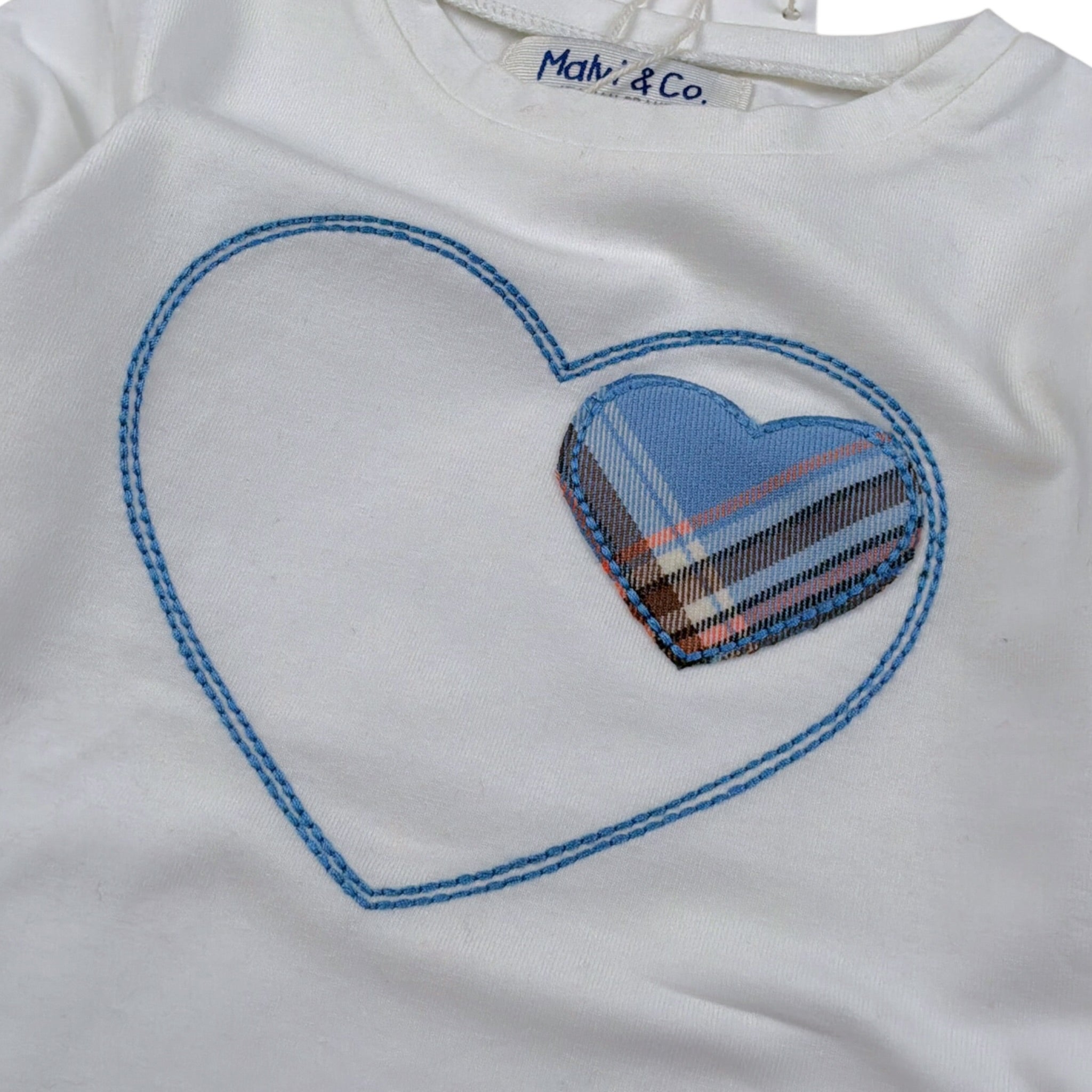 Malvi & Co Shirt tinta unita con Stampa Bianco per Bambino F24M021CAJJ BIANCO MALVI & CO 