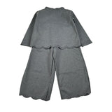 Malvi & Co Completo 2Pz tinta unita Felpa-Pantalone Grigio per Bambina F25M034CAWX GRIGIO MALVI & CO 