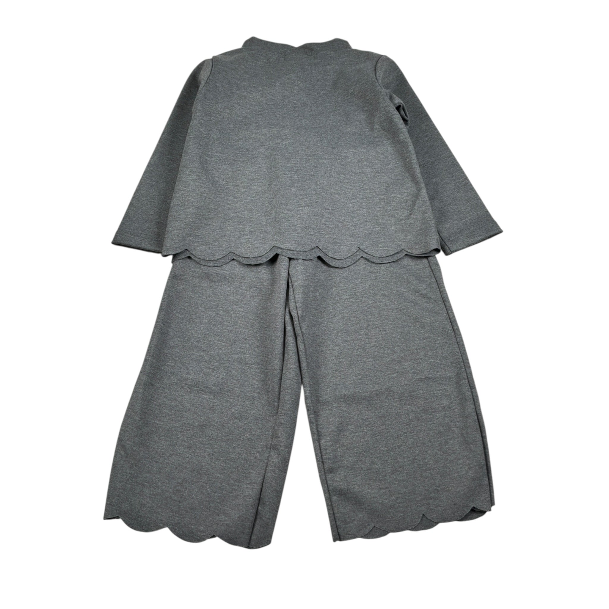 Malvi & Co Completo 2Pz tinta unita Felpa-Pantalone Grigio per Bambina F25M034CAWX GRIGIO MALVI & CO 