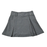 Manila Grace Gonna tinta unita con Zip Grigio per Bambina G128 GRIGIO MANILA GRACE 
