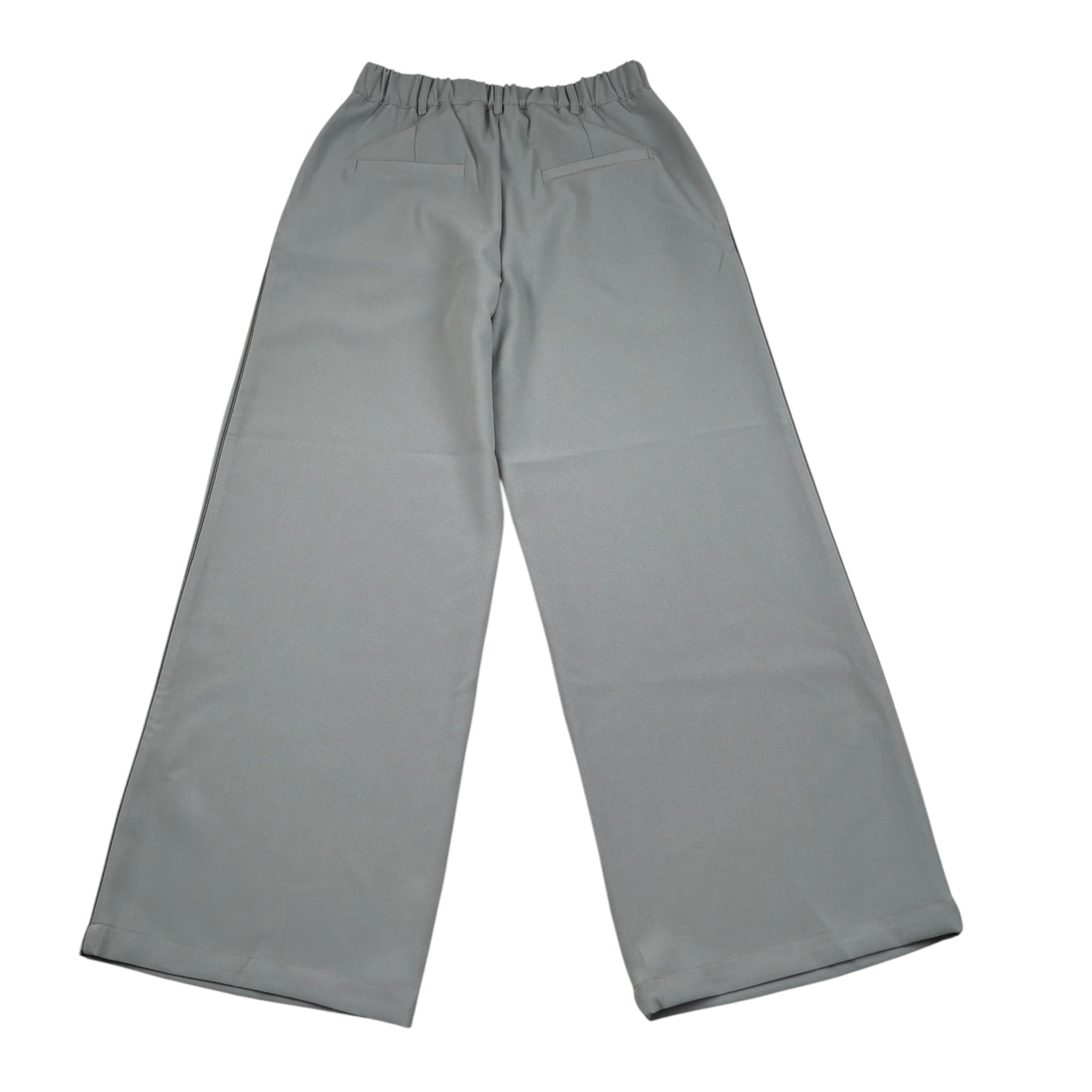 Manila Grace Pantalone Modello Palazzo tinta unita Grigio per Bambina M2832W25X GRIGIO MANILA GRACE 