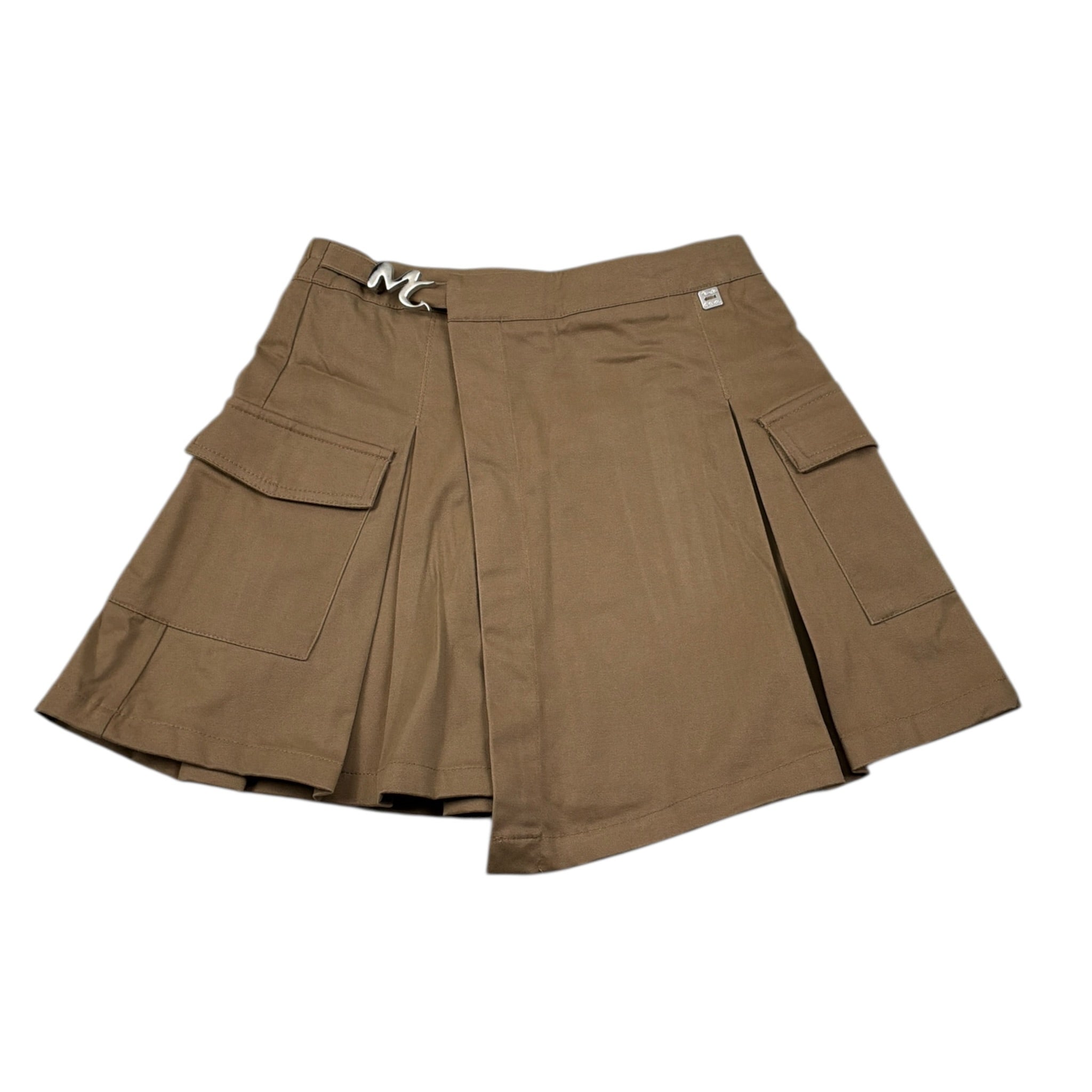 Manila Grace Gonna tinta unita con Elastico In Vita Cammello per Bambina M2920W25 CAMMELLO MANILA GRACE 
