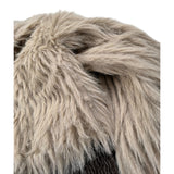Manila Grace Pelliccia tinta unita con Zip Beige per Bambina M2951W25 BEIGE MANILA GRACE 