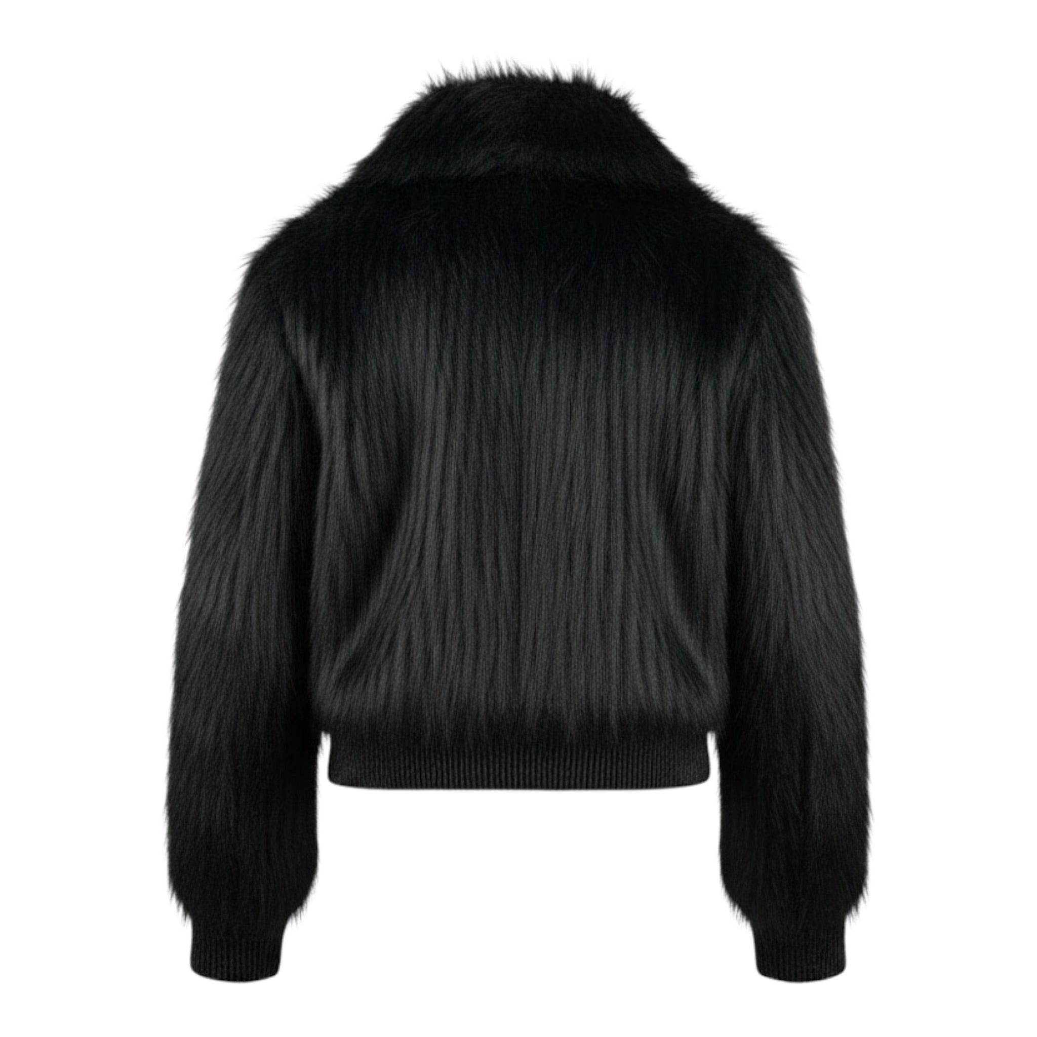 Manila Grace Pelliccia tinta unita con Zip Nero per Bambina M2951W25 NERO MANILA GRACE 