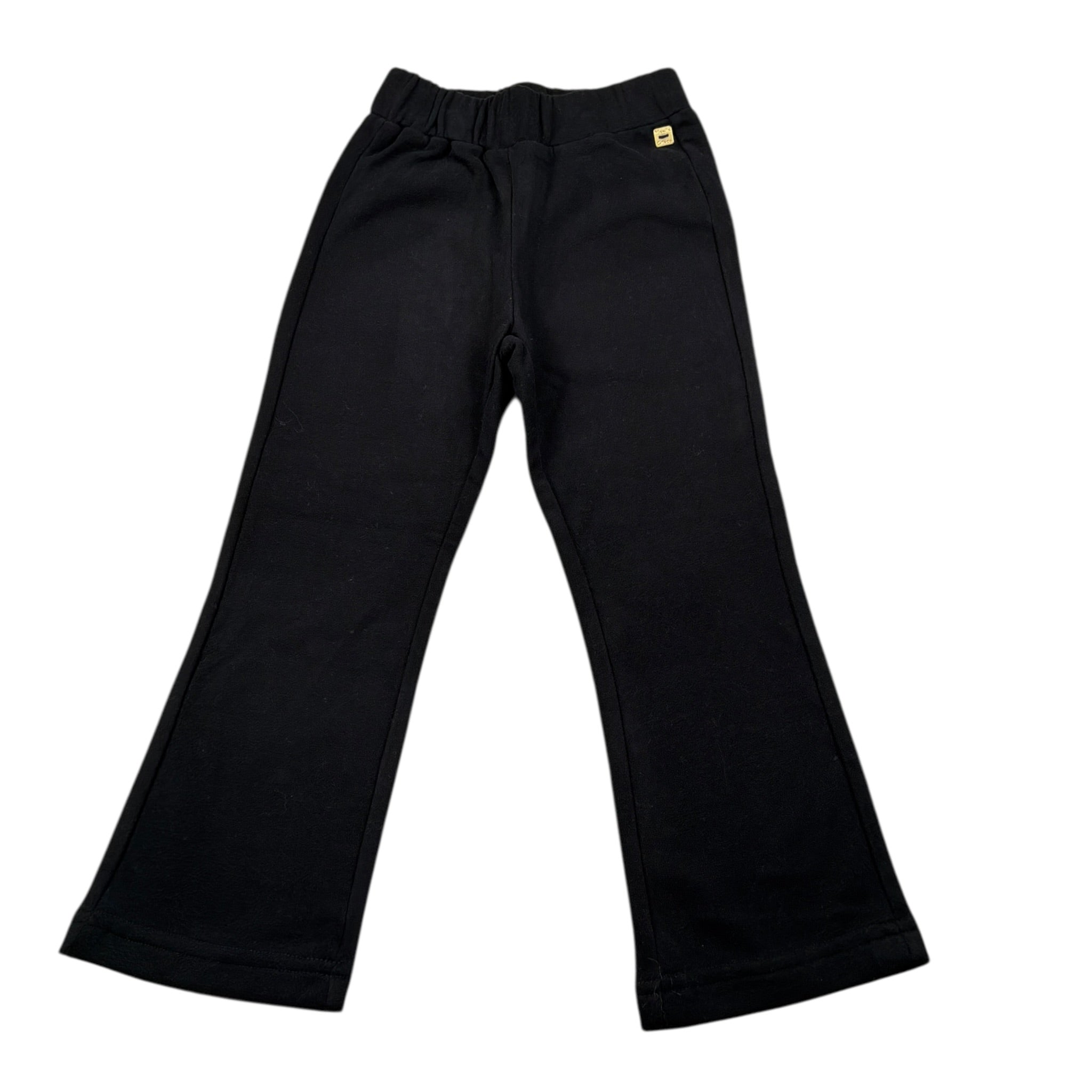 Manila Grace Pantalone Modello Zampa tinta unita Nero per Bambina MFBF24P233 NERO MANILA GRACE 