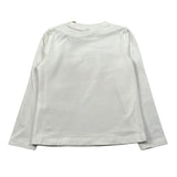 Manila Grace Shirt Girocollo tinta unita con Stampe Panna per Bambina MFBF24T242 PANNA MANILA GRACE 