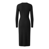 Manila Grace Abito tinta unita Girocollo Nero per Bambina MFJF24A062 NERO MANILA GRACE 