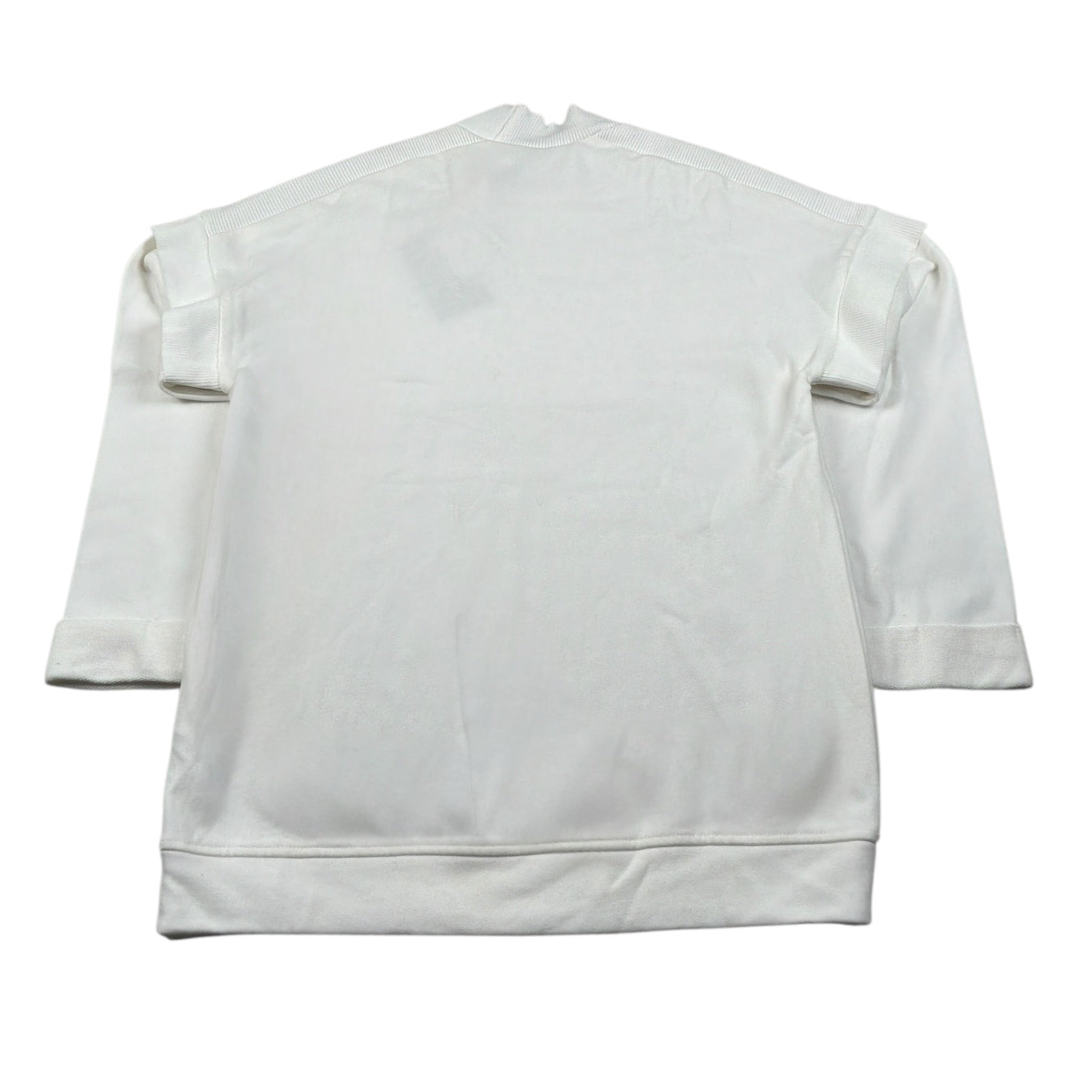 Manila Grace Abito Manica Lunga tinta unita con Logo Bianco per Bambina MFJF24A073 BIANCO MANILA GRACE 