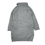 Manila Grace Abito Manica Lunga tinta unita con Collo Grigio per Bambina MFJF24A175 GRIGIO MANILA GRACE 