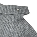 Manila Grace Abito Manica Lunga tinta unita con Collo Grigio per Bambina MFJF24A175 GRIGIO MANILA GRACE 