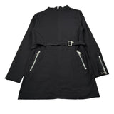 Manila Grace Abito Manica Lunga tinta unita Nero per Bambina MFJF24A195 NERO MANILA GRACE 