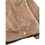 Manila Grace Pelliccia tinta unita con Cappuccio Beige per Bambina MFJF24C059 BEIGE MANILA GRACE 