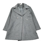 Manila Grace Cappotto tinta unita Doppiopetto Grigio per Bambina MFJF24C150 GRIGIO MANILA GRACE 