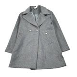 Manila Grace Cappotto tinta unita Doppiopetto Grigio per Bambina MFJF24C150 GRIGIO MANILA GRACE 
