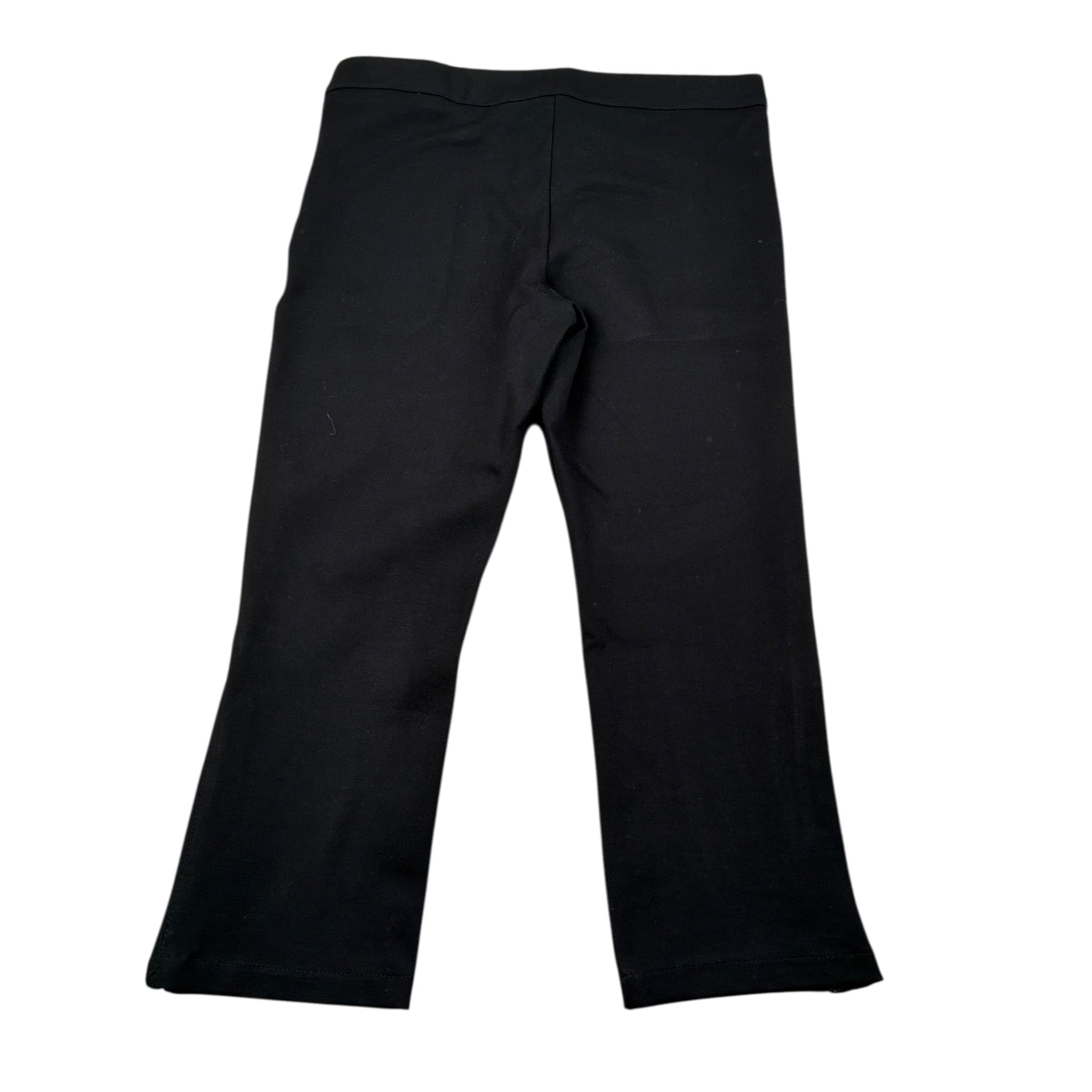 Manila Grace Pantalone tinta unita con Zip Nero per Bambina MFJF24P108 NERO MANILA GRACE 