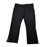 Manila Grace Pantalone tinta unita con Zip Nero per Bambina MFJF24P108 NERO MANILA GRACE 