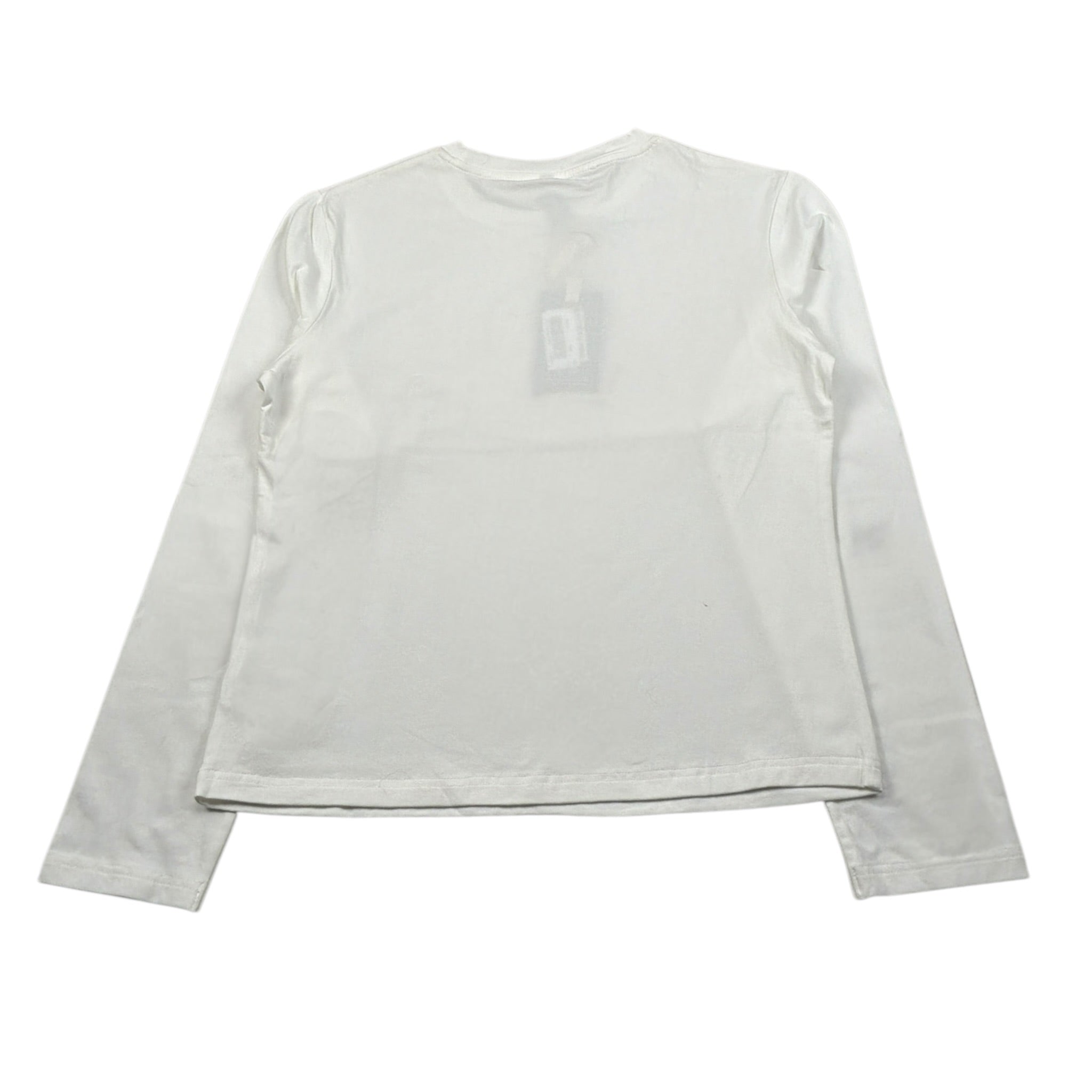 Manila Grace Shirt Girocollo tinta unita con Stampa Bianco per Bambina MFJF24T094 BIANCO MANILA GRACE 
