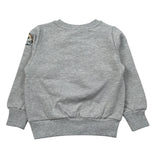 Monnalisa Felpa Chiusa Girocollo tinta unita con Stampe Grigio per Bambino 252611 GRIGIO MONNALISA 