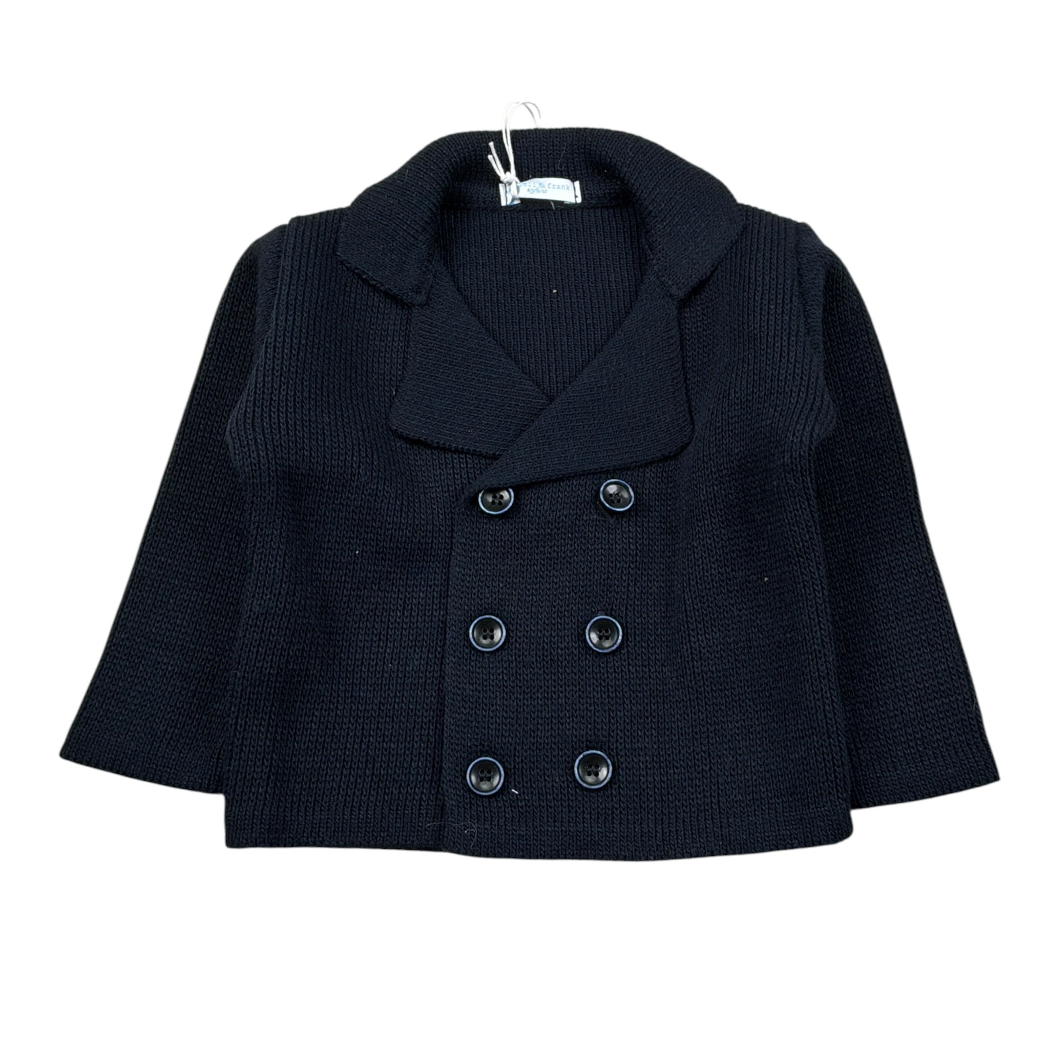 Manuel & Frank Cardigan Tint Unita con Bottoni Blu per Neonato CRDGMF BLU MANUEL & FRANK 
