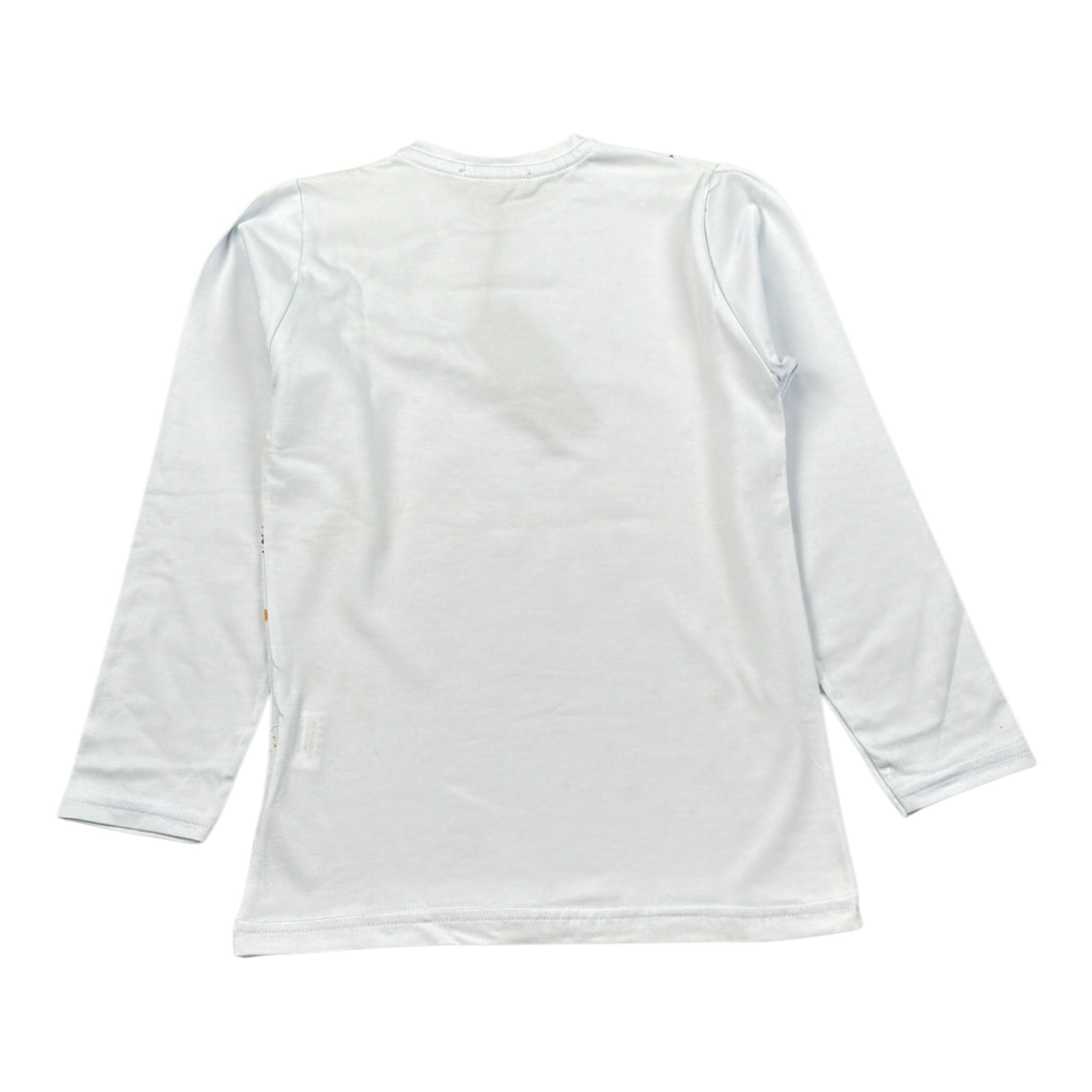 Manuel & Frank Shirt tinta unita Girocollo con Stampa Bianco per Bambino EIIEOOS BIANCO MANUEL & FRANK 