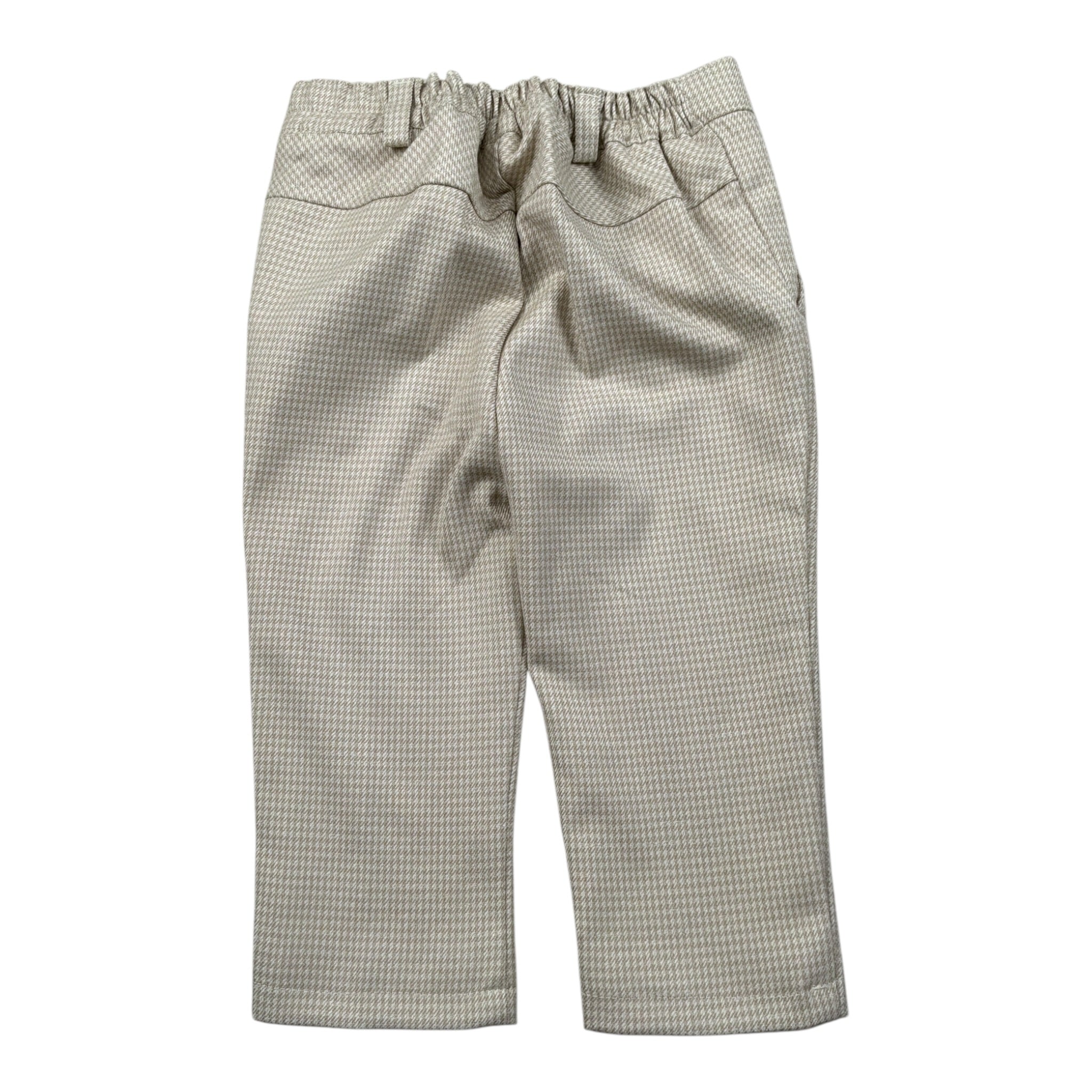 Manuel & Frank Pantalone tinta unita con Microfantasia Beige per Neonato MF1681N BEIGE MANUEL & FRANK 
