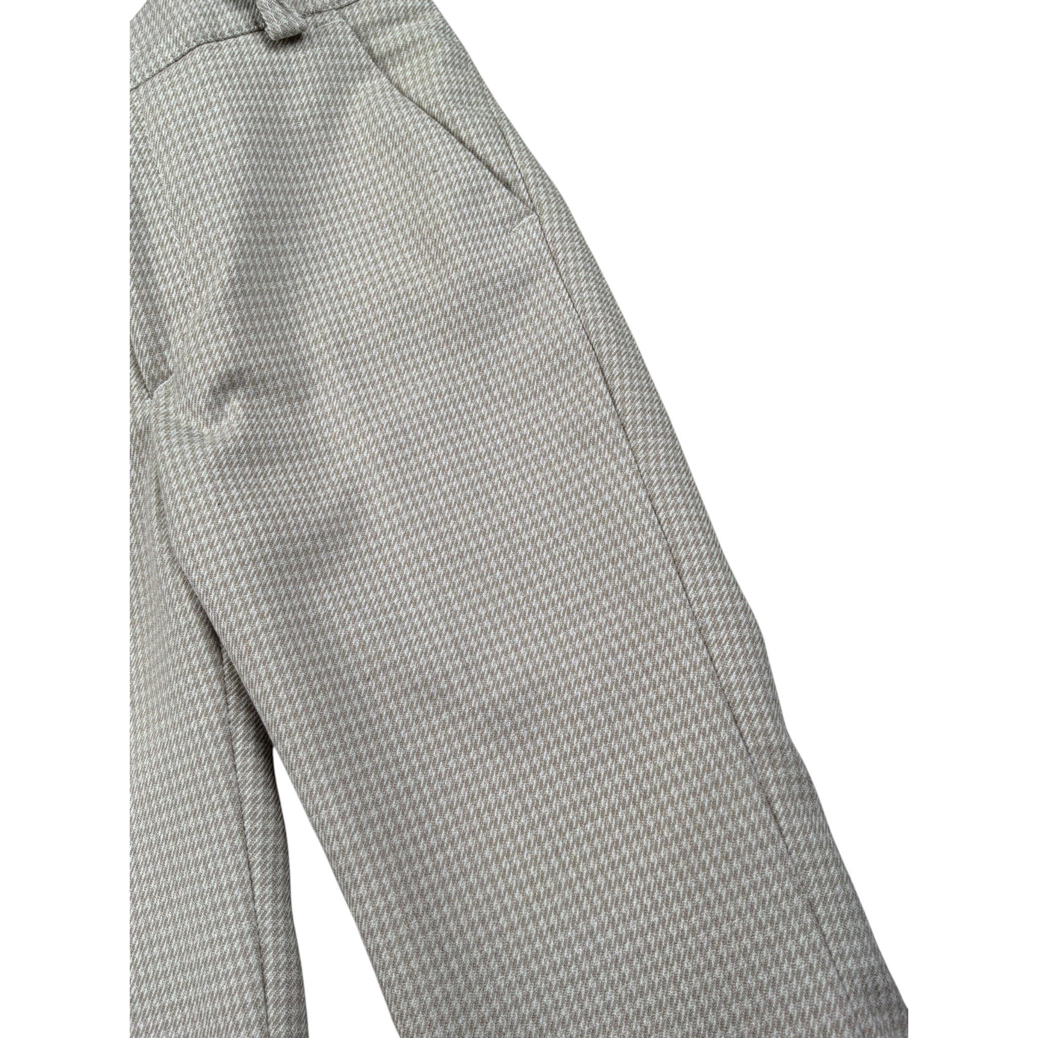 Manuel & Frank Pantalone tinta unita con Microfantasia Beige per Neonato MF1681N BEIGE MANUEL & FRANK 