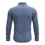 Manuel & Frank Camicia tinta unita con Fantasia Blu per Bambino MF3083R BLU MANUEL & FRANK 