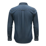 Manuel & Frank Camicia tinta unita In Denim Blu per Bambino MF3087R BLU MANUEL & FRANK 