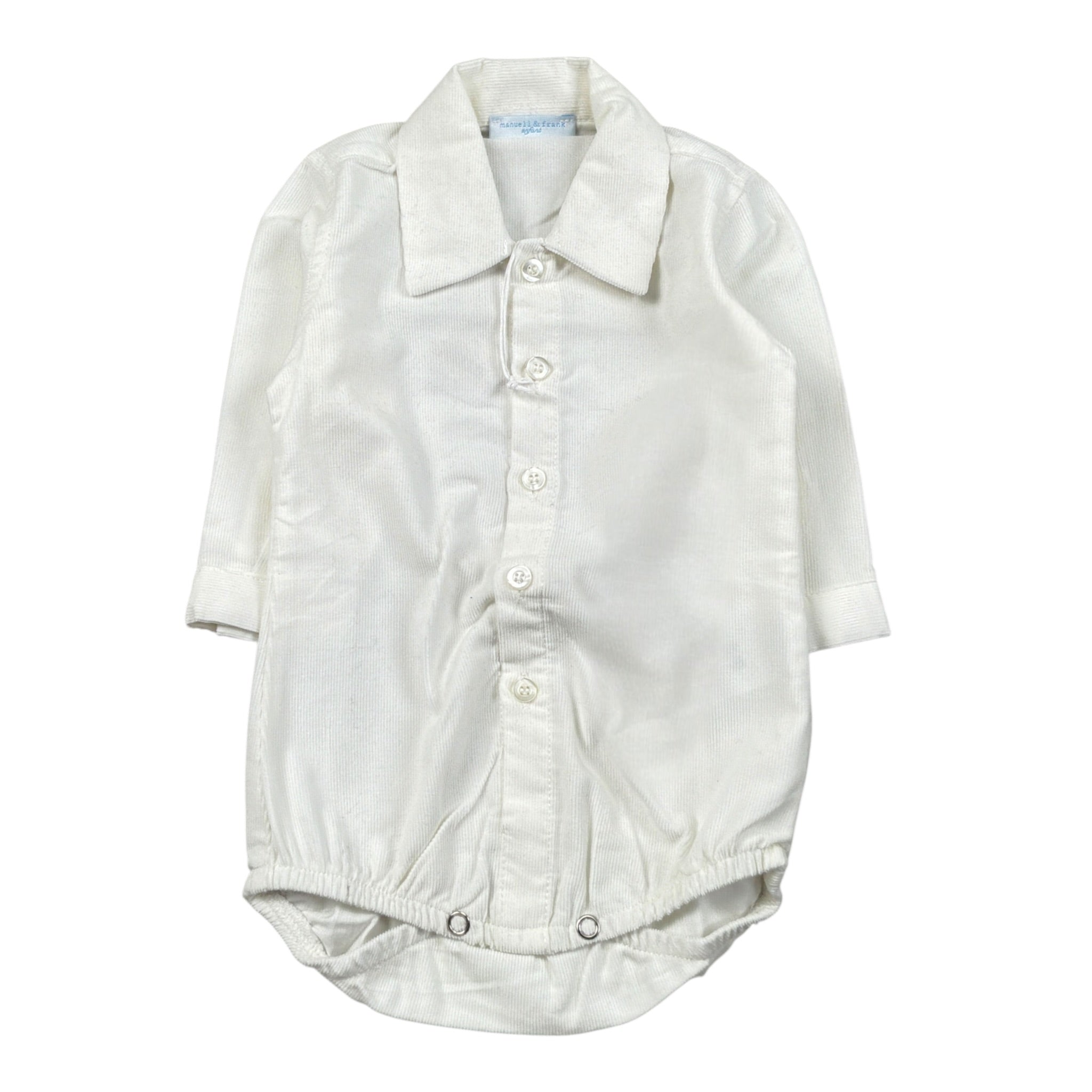 Manuel & Frank Camicia Modello Body tinta unita Bianco per Neonato MF3189I BIANCO MANUEL & FRANK 
